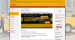 Desktop Screenshot of dhl24.com.pl